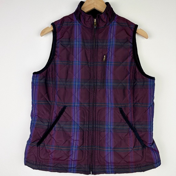 Lauren Ralph Lauren Plaid Quilted Vest - Picture 1 of 9